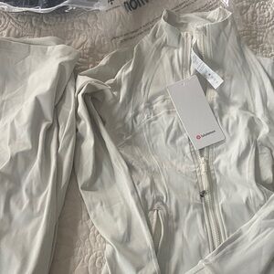 Lululemon Cream Zip-Up Jacket